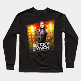 Becky Lynch/////Card Game Concept Design Long Sleeve T-Shirt